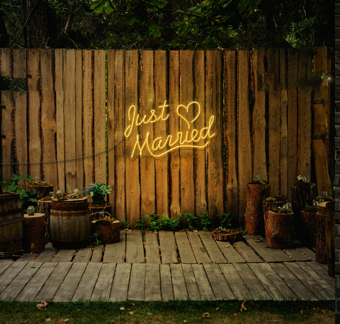 Just Married LED Neon Sign