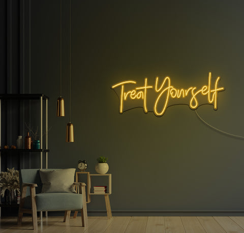 Treat Yourself LED Neon Sign