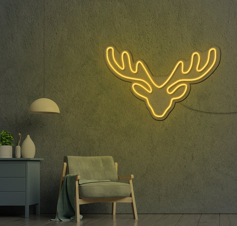 Reindeer Antlers LED Neon Sign