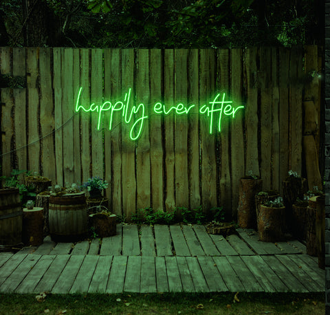 Happily Ever After LED Neon Sign