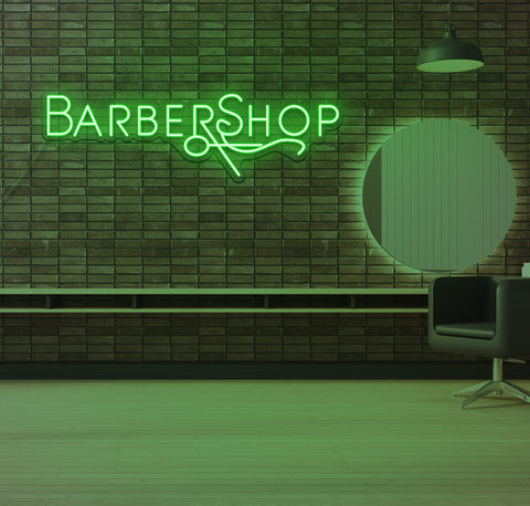 Simple Barbershop LED Neon Sign