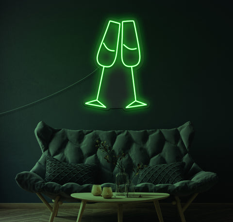 Champagne LED Neon Sign