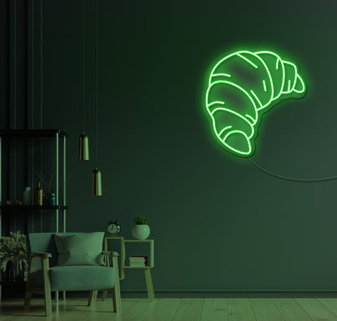 Croissant LED Neon Sign