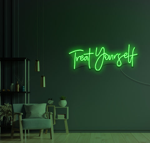 Treat Yourself LED Neon Sign