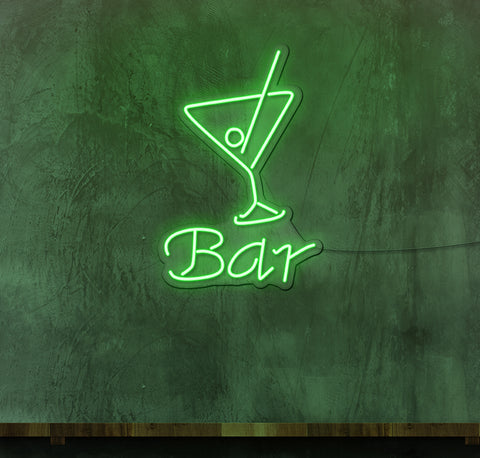 Bar Martini Glass LED Neon Sign