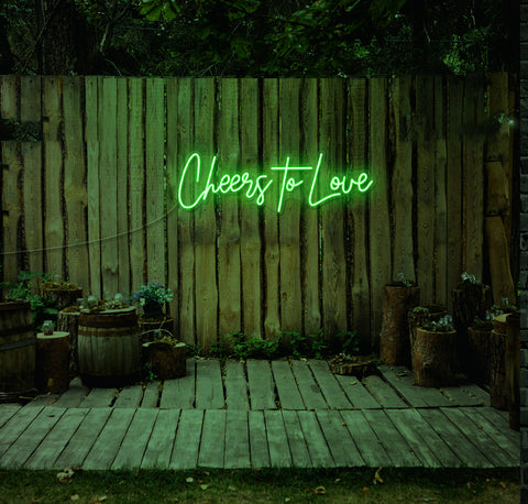 Cheers To Love LED Neon Sign