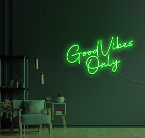Good Vibes Only LED Neon Sign