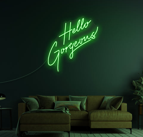 Hello Gorgeous LED Neon Sign