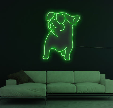 Cool Bulldog LED Neon Sign