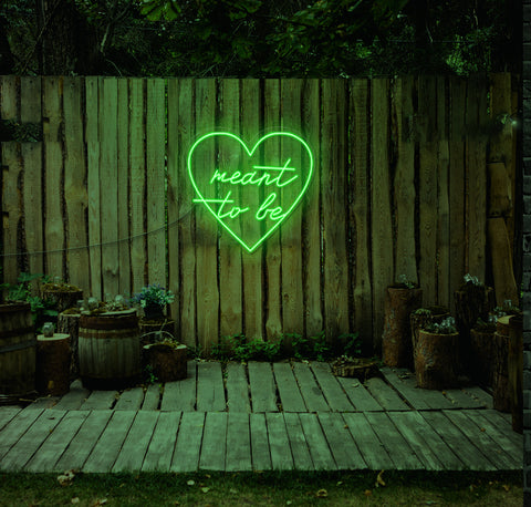 Meant To Be (Heart) LED Neon Sign