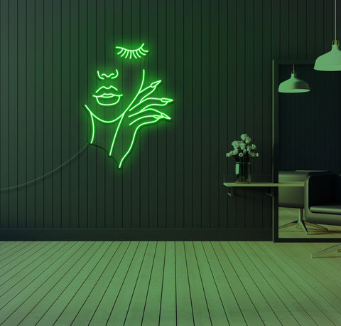 The Perfect Nails and Brows LED Neon Sign