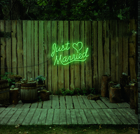 Just Married LED Neon Sign