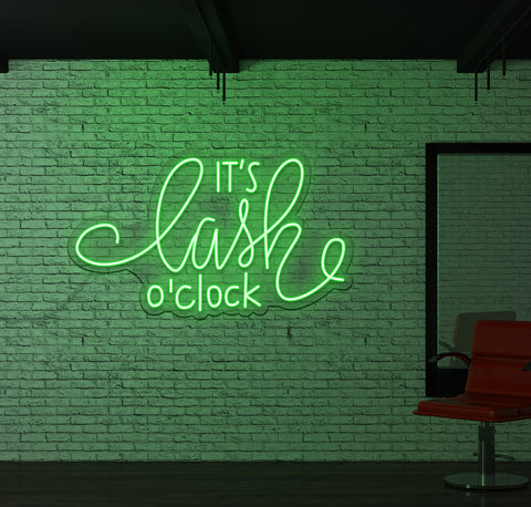 It's Lash O'Clock LED Neon Sign