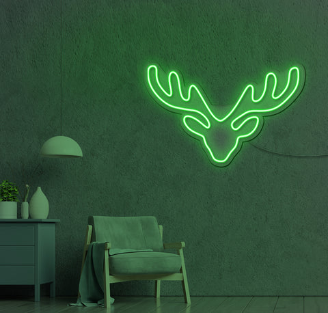 Reindeer Antlers LED Neon Sign