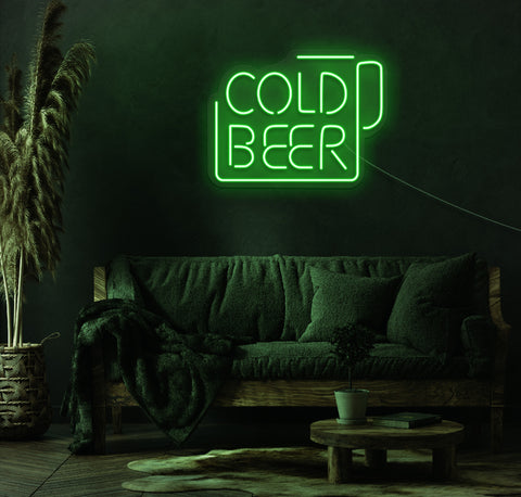 Cold Beer LED Neon Sign