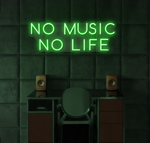 No Music No Life LED Neon Sign
