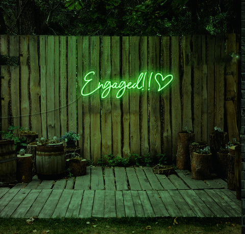 Engaged!! LED Neon Sign