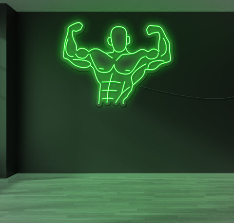 Strong Man LED Neon Sign
