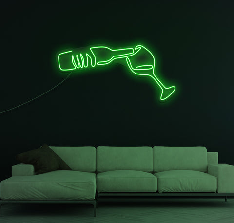Fill My Glass LED Neon Sign
