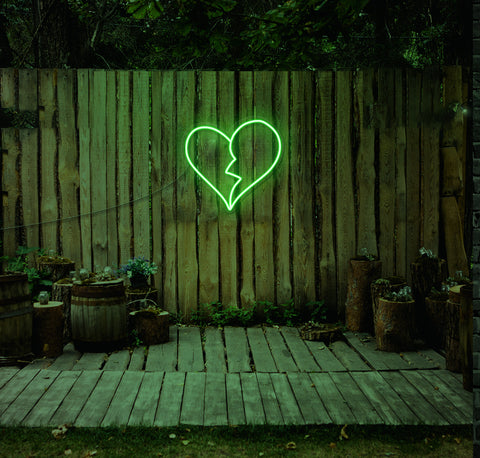 Broken Heart LED Neon Sign
