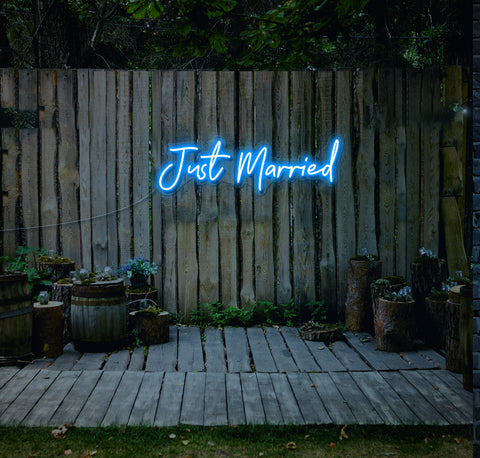 Just Married LED Neon Sign