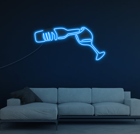 Fill My Glass LED Neon Sign