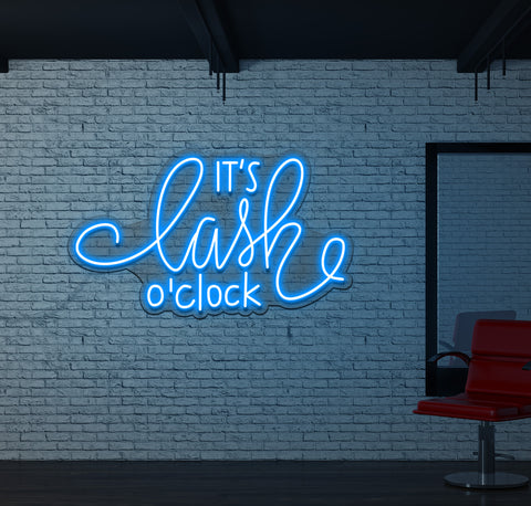 It's Lash O'Clock LED Neon Sign