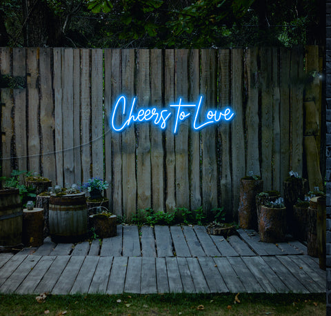 Cheers To Love LED Neon Sign