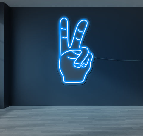 Peace Out LED Neon Sign