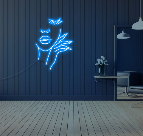 The Perfect Nails and Brows LED Neon Sign