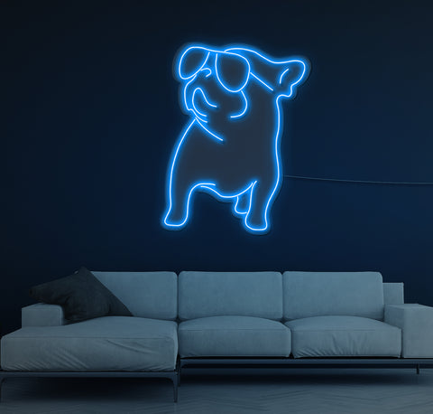 Cool Bulldog LED Neon Sign