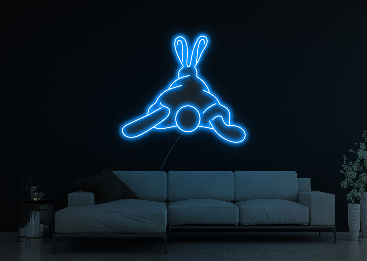 Squashy Bunny LED Neon Sign