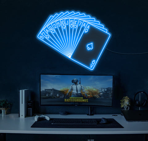 Card Deck LED Neon Sign