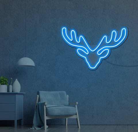 Reindeer Antlers LED Neon Sign