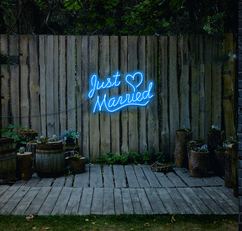 Just Married LED Neon Sign
