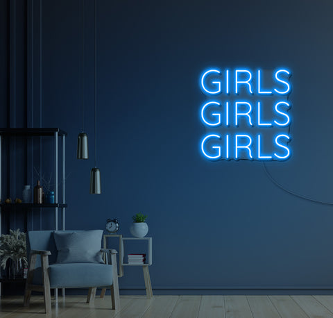 Girls, Girls, Girls LED Neon Sign
