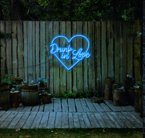 Drunk In Love Heart LED Neon Sign