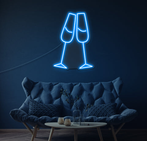 Champagne LED Neon Sign