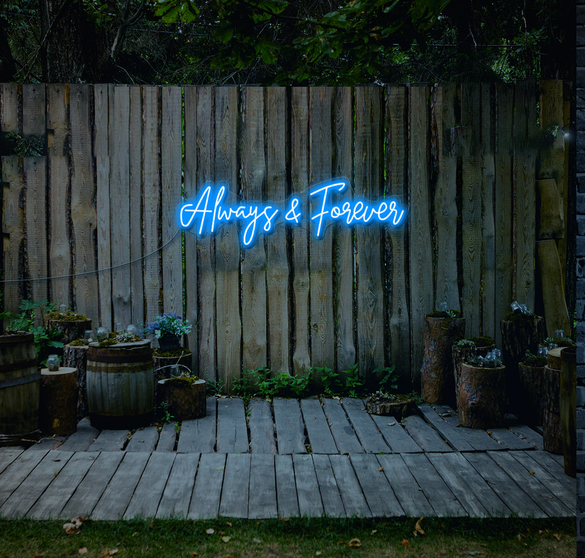 Always and Forever LED Neon Sign
