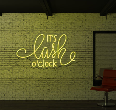 It's Lash O'Clock LED Neon Sign