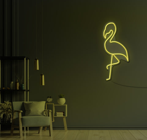 Simple Flamingo LED Neon Sign