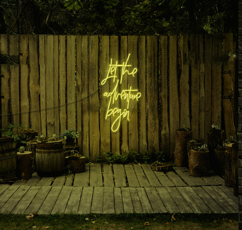 Let The Adventure Begin LED Neon Sign