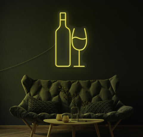 Glass Half Full LED Neon Sign
