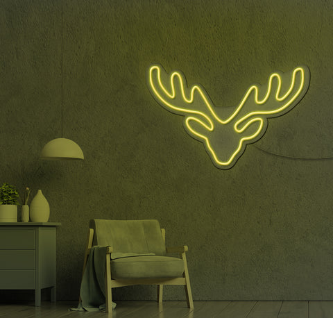 Reindeer Antlers LED Neon Sign