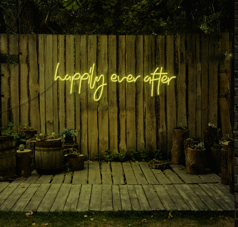 Happily Ever After LED Neon Sign