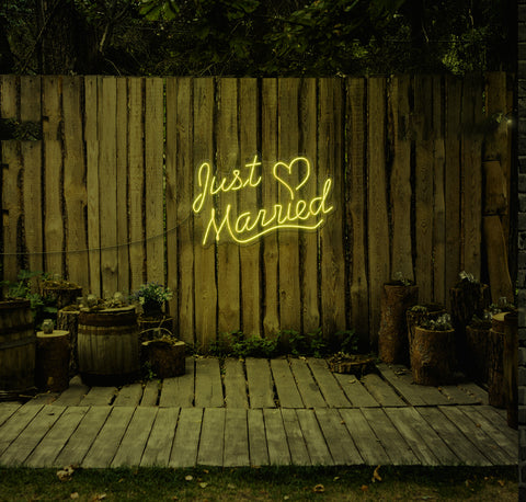 Just Married LED Neon Sign