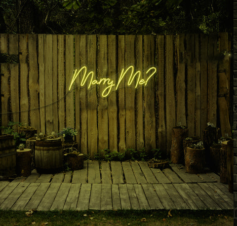 Marry Me? LED Neon Sign