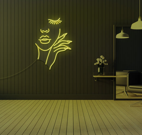 The Perfect Nails and Brows LED Neon Sign