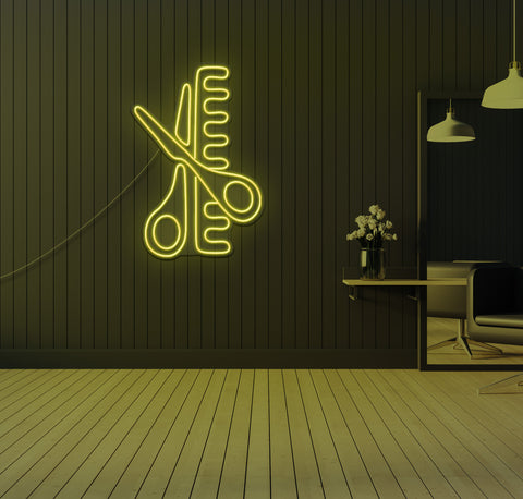 Scissors LED Neon Sign