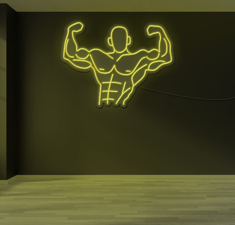 Strong Man LED Neon Sign